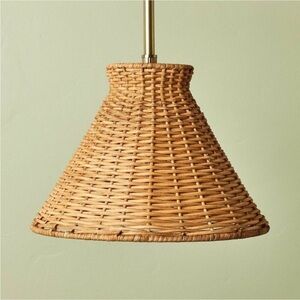 NEW! Brass with Rattan Shade Pendant Light - Hearth
& Hand w/Magnolia